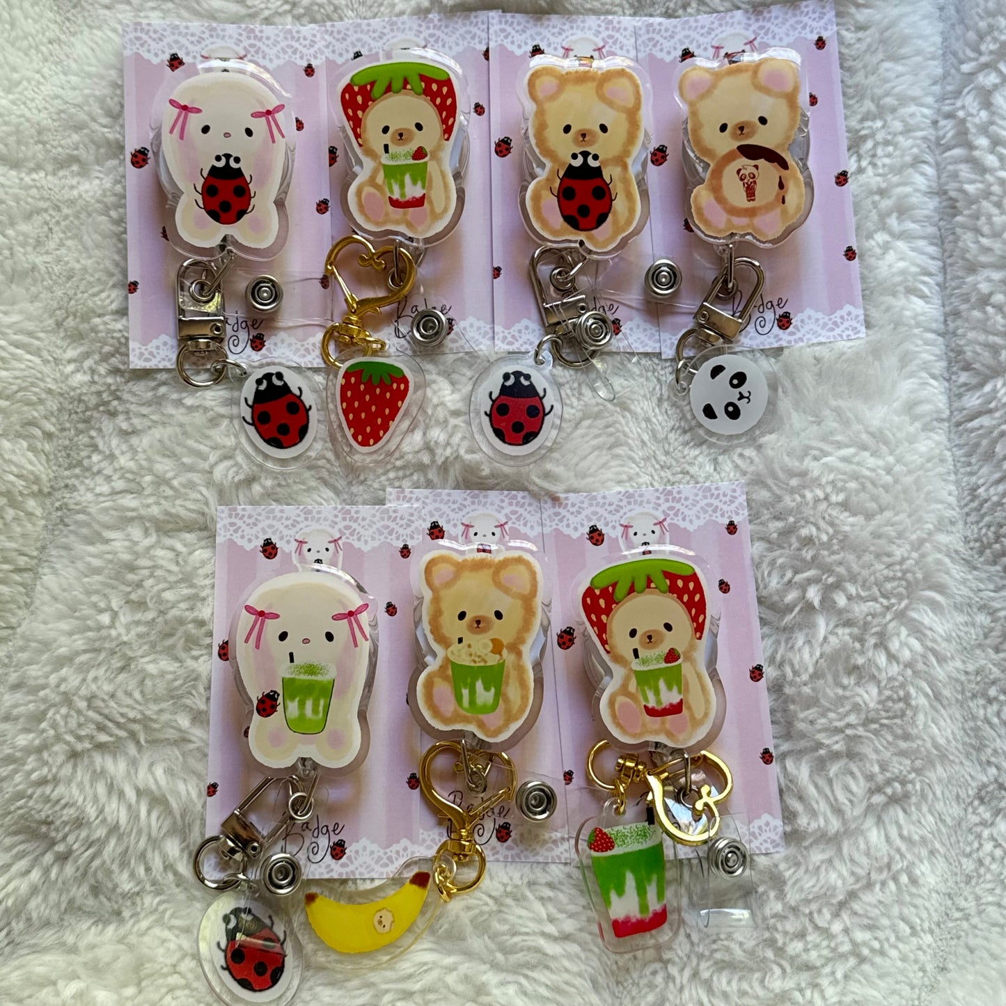 Panda Cookie Teddy Badge Reel 🍪🍫