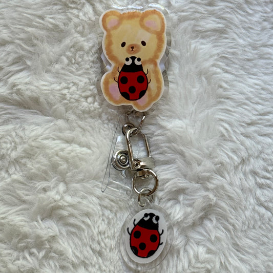 Teddy Bug Badge Reel 🐞