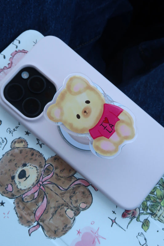 LA ❤️ Teddy Magnetic Phone Grip⭐️🌆🌃📷🎞️