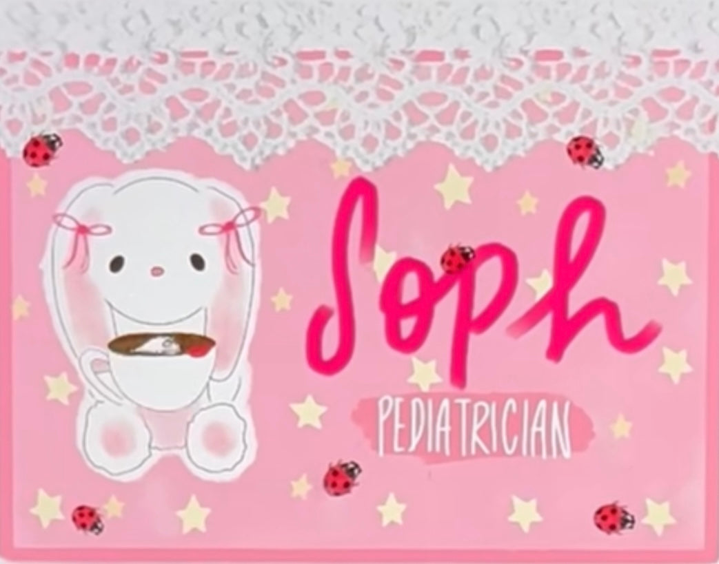 Lace Custom Name Badge