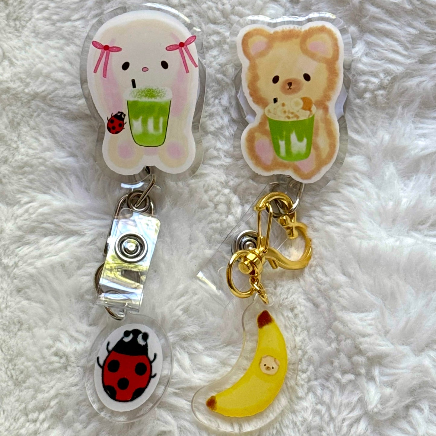 Banana Pudding Matcha Teddy Badge Reel 🍌🍵🍨🧁