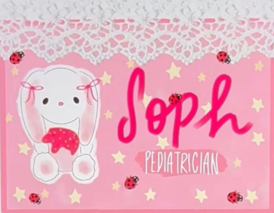 Lace Custom Name Badge