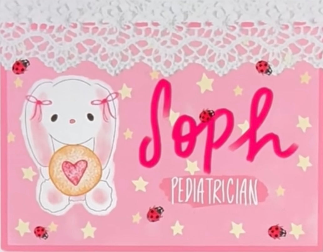 Lace Custom Name Badge