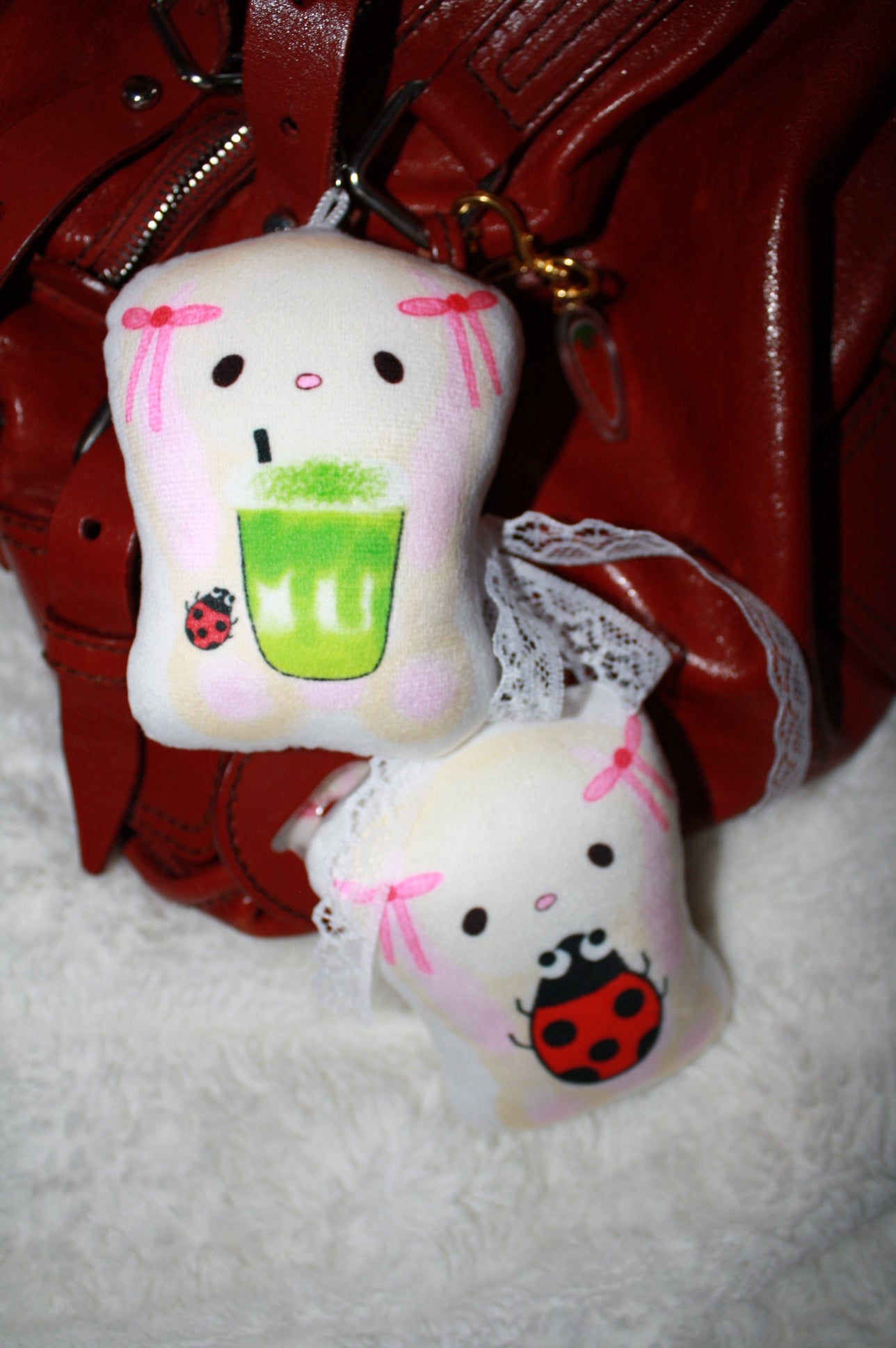 Bunny matcha bag charm 🐇