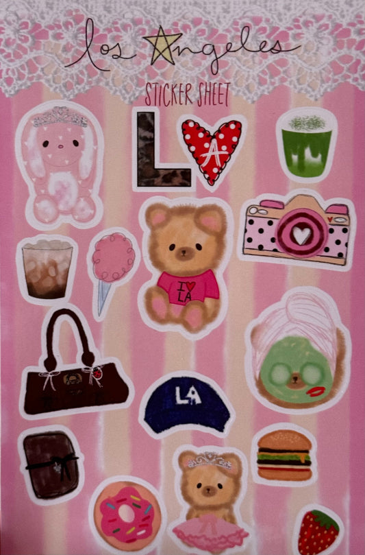 LA ❤️ Sticker Sheet ⭐️🌆🌃📷🎞️