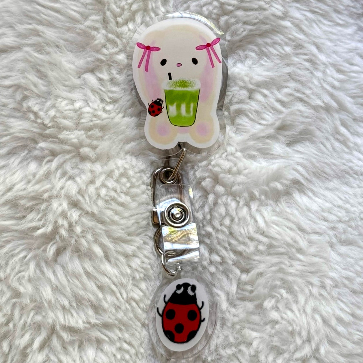 Bunny Matcha Badge Reel 🎀